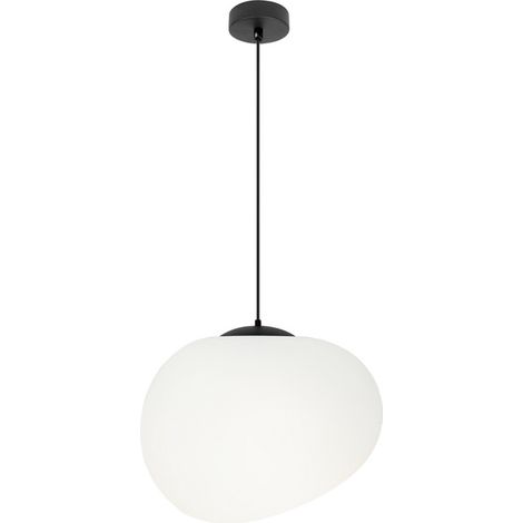 Lámpara colgante blanca, pantalla irregular, 25 cm, piedras, CA31-35134 Candellux