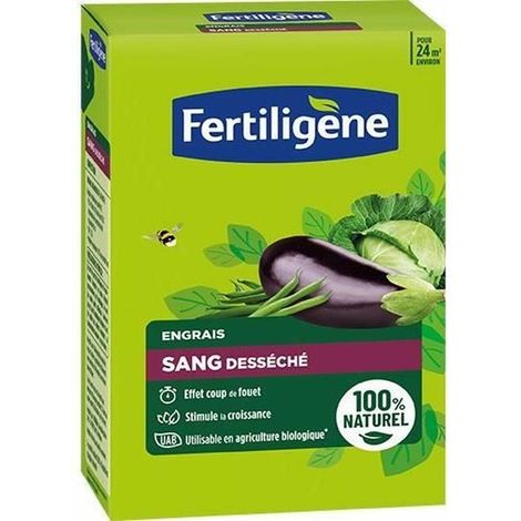 Sang desséché UAB FERTILIGENE - FSAN12 - 1,2 kg - Effet coup de fouet - Idéal pour les fleurs et le potager
