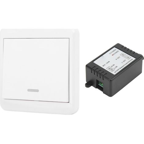 Interrupteur de télécommande sans fil 12 V CC avec relais 220 V pour contrôleur domotique et éclairage d'accès (1/5)