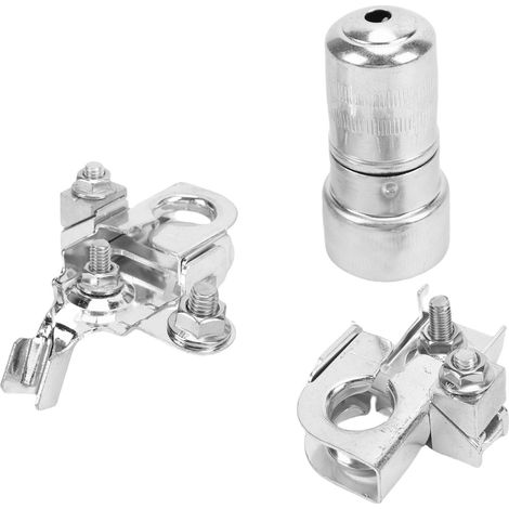 Bornes batterie positif négatif 926-882 – Kit remplacement avec brosse nettoyage rondelles, connexion (1/5)