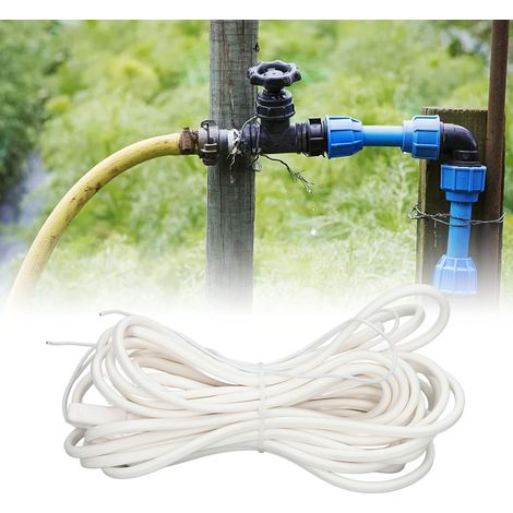 Tuyau de drainage pour chambre froide type 5810000, fil chauffant de dégivrage, plaque chauffante, échangeur de chaleur, ruban chauffant en caoutchouc silicone de 10 m, câble chauffant étanche et anti (1/5)