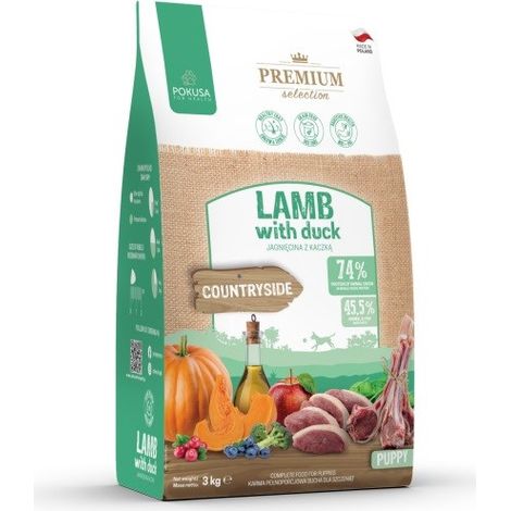 POKUSA Premium Selection Puppy Agneau et canard - croquettes pour chiots - 3 kg