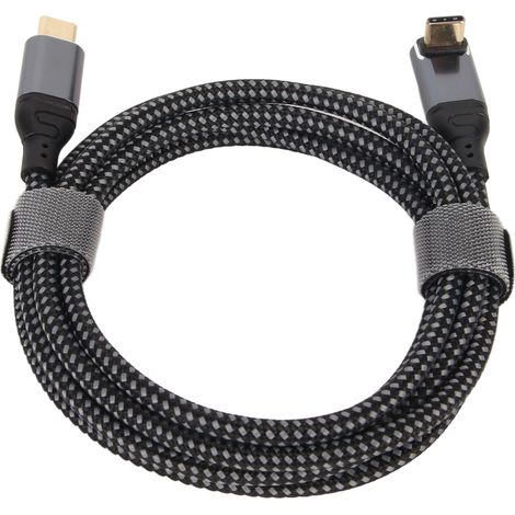 Câble de données USB-C vers USB-C, charge rapide PD3.1 240 W, pour téléphones, tablettes et ordinateurs portables (150 cm). (1/5)