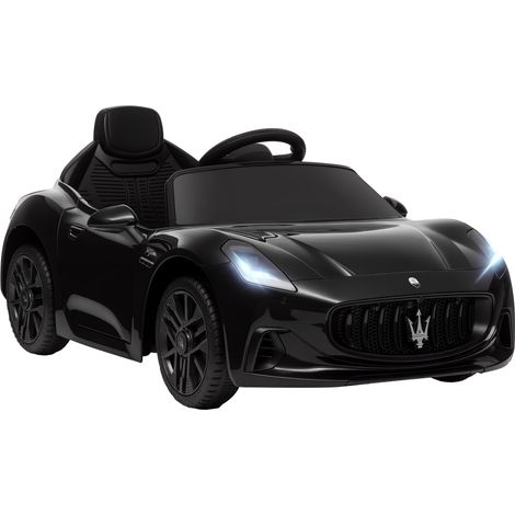 Lizenziertes Maserati Gran Turismo Folgore Elektro-Kinderauto, 12 V mit Fernbedienung, für Kinder von 3 bis 5 Jahren, schwarz