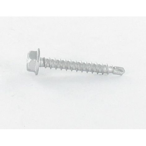 Vis autoperceuse Bimétal Tête hexagonale TH Embase collerette Foret COURT 4.8X35-1 pièce