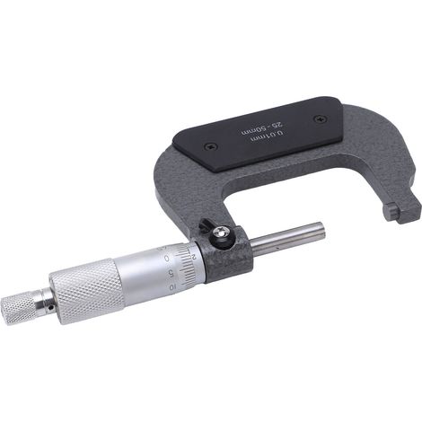 Tragbares Mikrometer aus stabiler Legierung, präzise Dickenmessung, Mikrometerschieber 25-50/0,01 mm (1/5)