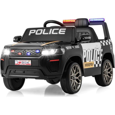 12v kinder polizeiauto mit fernbedienung sirene und led lichtern 227542859 227542859 (1/5)