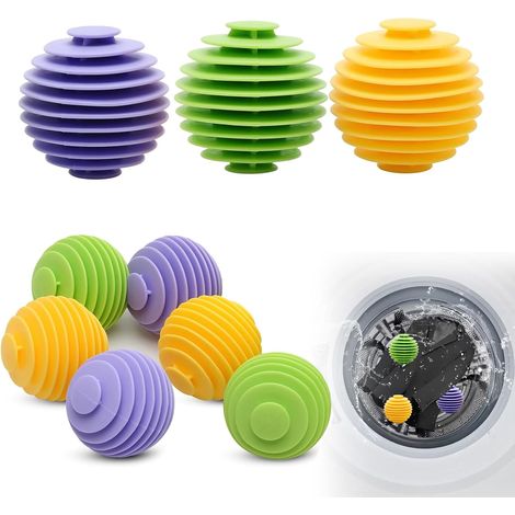 9 Pièces Boule de Lavage Machine à Laver, Balle de Lavage pour Doudoune, Réduisent les Plis et les Pinces (1/5)
