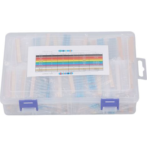 Kit de résistances 86 valeurs, 860 pièces, 1 Ohm - 1M, 1% 1W, assortiment de films métalliques (1/5)