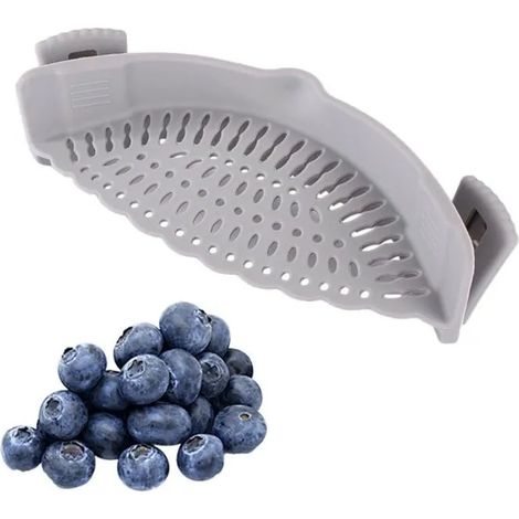 Pince à pâtes en silicone, passoire à pâtes pour poêles, passoire à pâtes en silicone sous pression / tamis à pâtes italien (1/5)