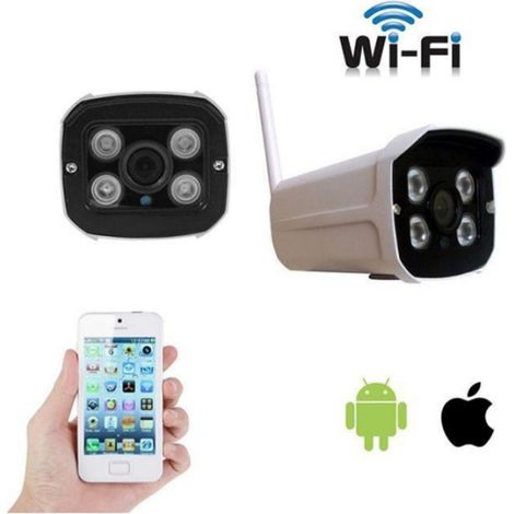 Caméra Ip Ipcam Avec Carte Sd Caméra P2p Sans Fil Wifi Ir Support Onvif