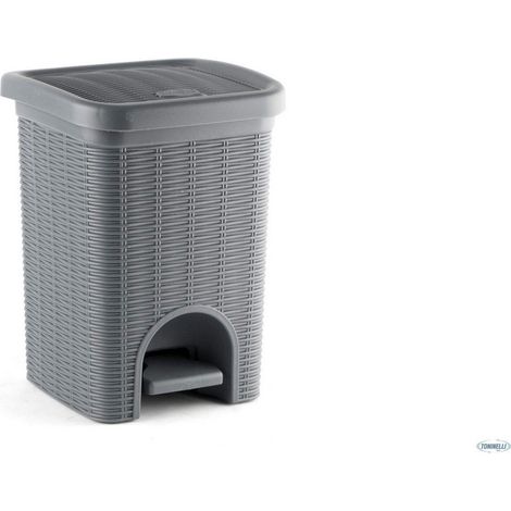 Pattumiera elegance bagno grigio 6 litri (1/2)
