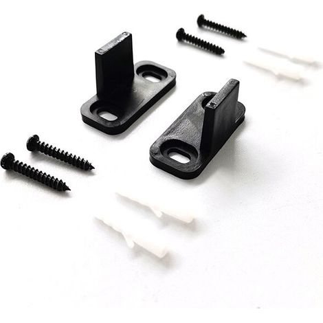 Guida per porta scorrevole KZQ, guida per pavimento per porta da fienile, guida inferiore regolabile senza fessura, parti hardware, guida per pavimento per porta scorrevole (1/4)