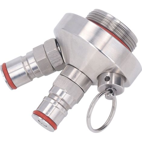 Distributeur de mini-fûts à double verrouillage à bille en acier inoxydable, pour mini-fûts de 2 L, 3,6 L, 4 L, 5 L et 10 L. (1/5)