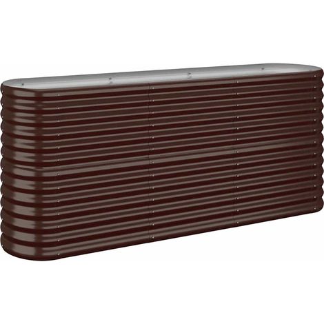 Maison Exclusive - Hochbeet Verzinkter Stahl 152x40x68 cm Braun (1/5)