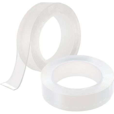 2er-Pack doppelseitiges Klebeband Extra stark 3M - Multifunktional - Wiederverwendbar, ablösbar - transparent (1/5)