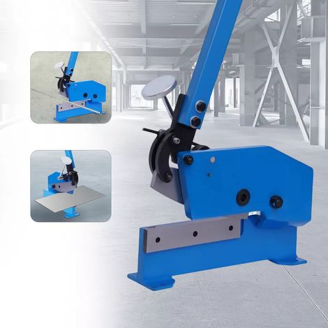 Cisaille guillotine à ciseaux de 200 mm pour la coupe du métal Cisaille à main à levier montée sur un établi (1/5)