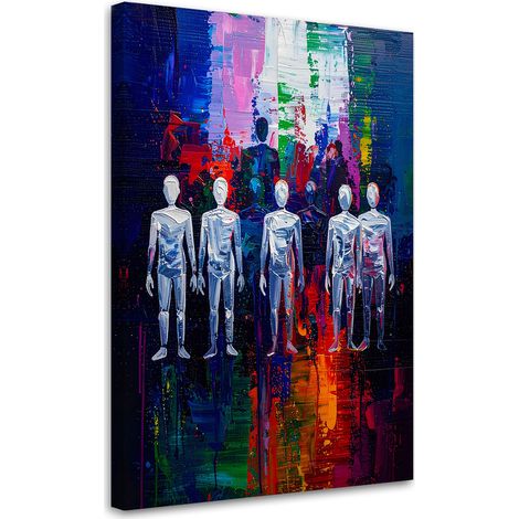Wandbild Figuren Abstrakt Bunt 40x60 cm (1/5)