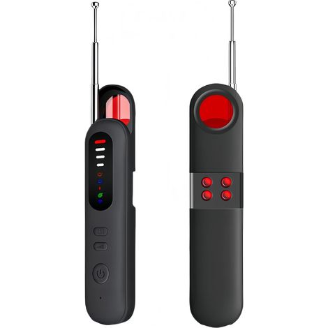 Détecteur de Caméra Cachée - Alarme de Sécurité, Micro Espion Détecteur, Détecteur RF sans Fil, GPS Tracker, Anti-Espion pour Hôtel, Salle de Bain, Bureau, Voiture, Voyage, Anti-instantané (1/5)