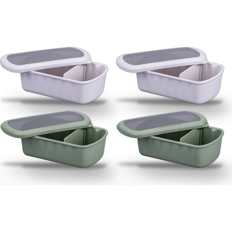 Lot de 4 Lunchboxes à compartiment réglable 1L Fackelmann Storage (1/5)