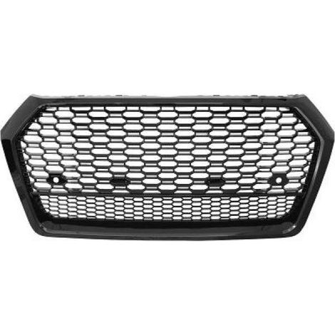 Grille Calandre avant en ABS Audi Q5 FY 2017 a 2020 Look Sport Noir PDC-38629437 (1/2)