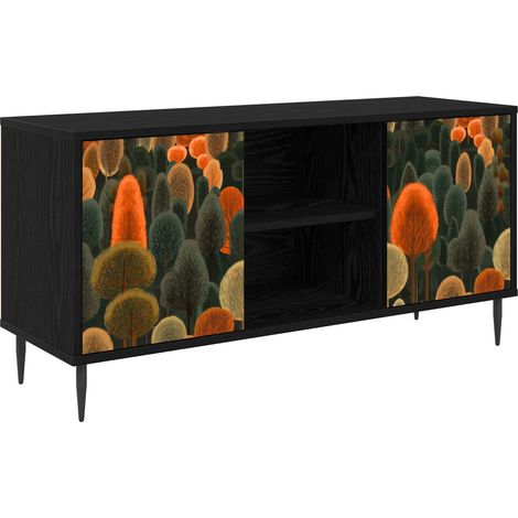Maison Exclusive - TV-Schrank ZAANDAM 102 x 33 x 51 cm Schwarz Ei (1/5)