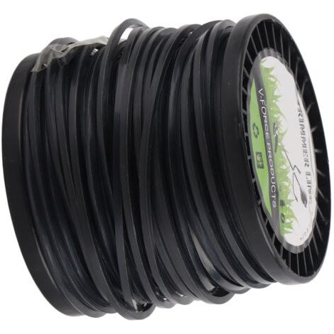 Fil de débroussailleuse, 3,3 mm en nylon noir à faible bruit pour débroussailleuse à haute efficacité de coupe Bobine de rechange compatible avec la plupart des tondeuses à gazon pour(50 meters) (1/5)