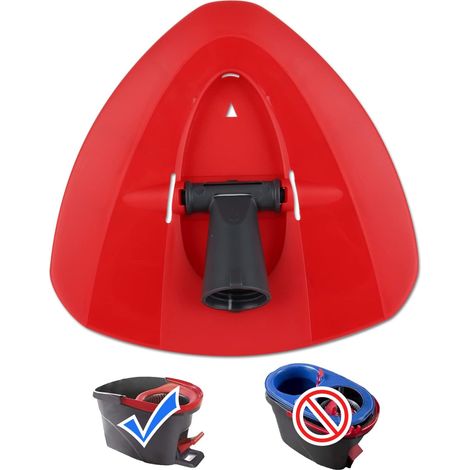 Replacement mop head refill, Triangle mop base, rotating mop head disc compatible with Ocedar and Vileda EasyWring 2-in-1 Turbo Mop