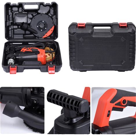 Levigatrice per calcestruzzo, potenza 1800W, disco abrasivo da 150mm, dimensioni 33x18x21cm, levigatura a zero cieco, motore interamente in rame. (1/5)