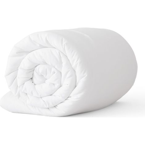 Couette 230x220cm, Couette en Microfibre Douce, Lavable, Blanc (1/5)