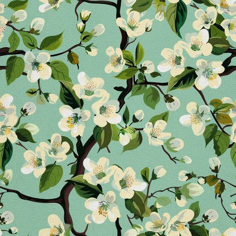 Tela decorativa para exteriores Oxford - Motivo primaveral I DX7636 (1/5)