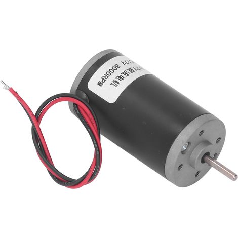 Moteur à courant continu miniature 31ZY à aimant permanent et tube en acier, 12 V, à vitesse réglable, rotation avant et arrière, couple élevé (8 000 tr/min). (1/5)