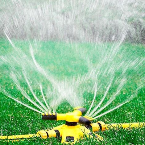 360-Grad-Gartensprenger, automatisches Bewässerungssystem mit rotierender Düse für Garten und Rasen. (1/4)