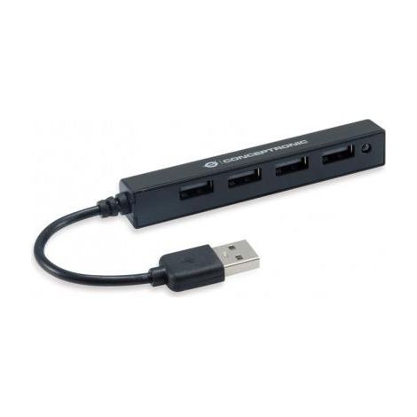 Conceptronic HUBBIES05B hub di interfaccia USB 2.0 480 Mbit/s Nero (1/4)
