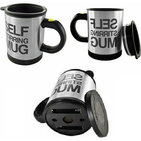 TAZZA AUTO MESCOLANTE MIXER MUG TERMICA CAFFE CAPPUCCINO ELETTRICA AUTOMATICA