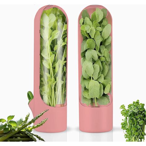 Geeignet für Aufbewahrungsbehälter. Ideal zur Aufbewahrung von Kräutern im Kühlschrank. Perfekt, um Gemüse wie Petersilie, Minze und Spargel frisch zu halten. (1/5)