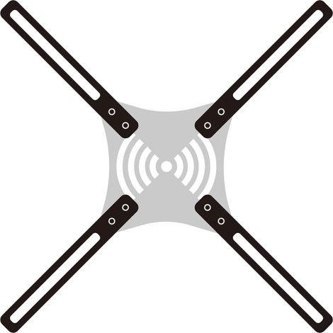 Kit d'adaptateur VESA pour écrans LCD LED de 32" à 55", support mural pour TV TV LCD LED, trous de montage jusqu'à 400 x 400 mm, matériel inclus (1/5)