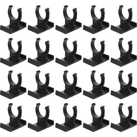 20 clips de fixation noirs pour plinthes de meubles, clips de nivellement pour pieds de meubles, clips de fixation pour plinthes de cuisine, clips de fixation en plastique (1/2)