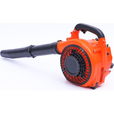 Akku-Laubbläser, 26 cm³, gasbetriebener 2-Takt-Laubbläser, leicht für Rasen, Garten, Terrasse, Laub- und Schneepflege, Orange