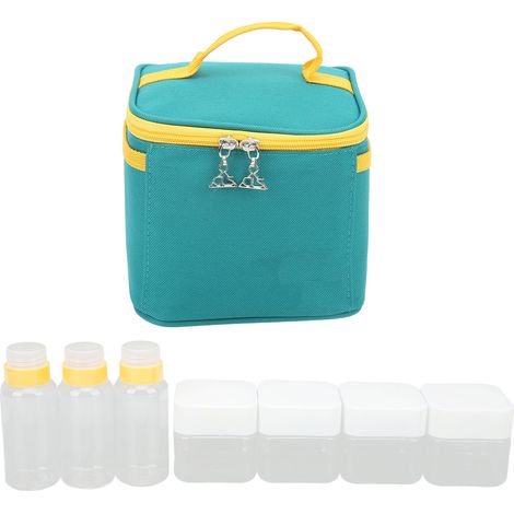 Kit épices extérieur portable, contenants assaisonnement BBQ camping, set épices cuisine vert (1/5)