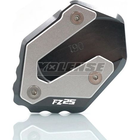 (Gris - FZ25) Compatible avec les motos YAMAHA FZ 25 FZ-25 FZ25 (2017-2024) : béquille latérale, extension et support. (1/4)