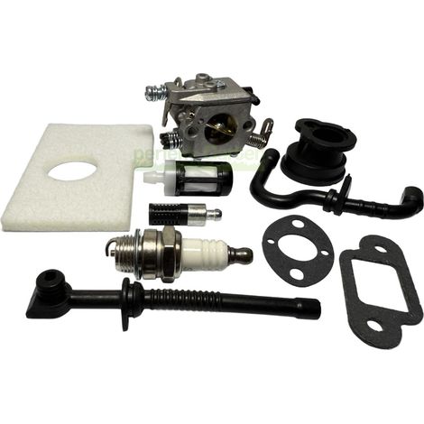Kit de carburateur pour tronçonneuse Stihl MS 170 180 190 T C 11236403800 / 00003503502 (1/2)