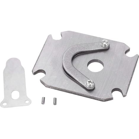 (7.2×4.2×4.2cm)Replacement Air Compressor Valve Plate Set, 3/8in 48x72mm 1P2.5P3P4P Air Compressor Valve Plate Metal Part Accessories Replacement Set (1/4)