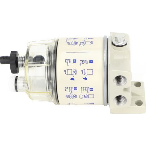 Conjunto separador de agua y filtro de combustible con accesorio de montaje automotriz para R12T 120AT NPT ZG1/4-19 (1/5)