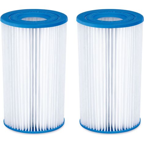Un ensemble de 2 filtres pour climatiseur – papier filtre ultra-mince – agent de chloration intégré pour la désinfection.