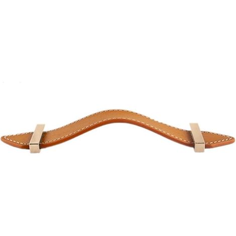 Poignées de meuble en cuir, 4 cuir vachette pleine fleur pour (1/5)