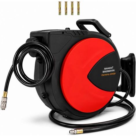 Avvolgitubo ad Aria Compressa 20+2mt Automatico Funzione di Blocco 20Bar 290PSI (1/5)