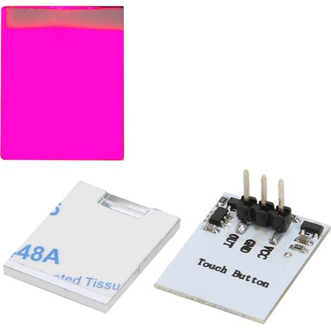 Interrupteur tactile capacitif avec module de capteur LED silencieux (2,7 V-6 V) (Rouge) (1/5)
