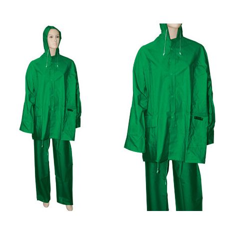 Conjunto de PVC Brixo amarillo talla XXL – chaqueta y pantalones resistentes
