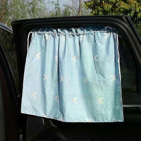 Pare-soleil universel pour voiture, protection UV, rideau pare-soleil pour vitres latérales, ventouse rétractable, occultant la lumière (06) (1/5)